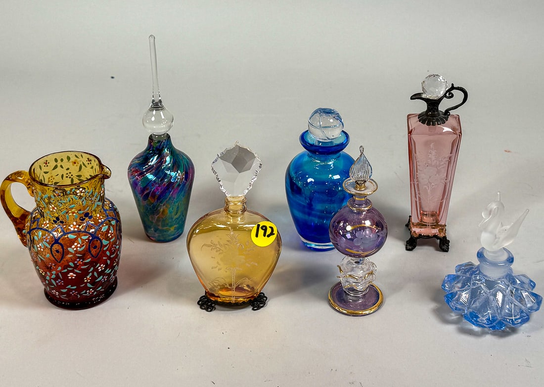 6 PERFUME BOTTLES, 7" AND SMALLER (1 of 10)
