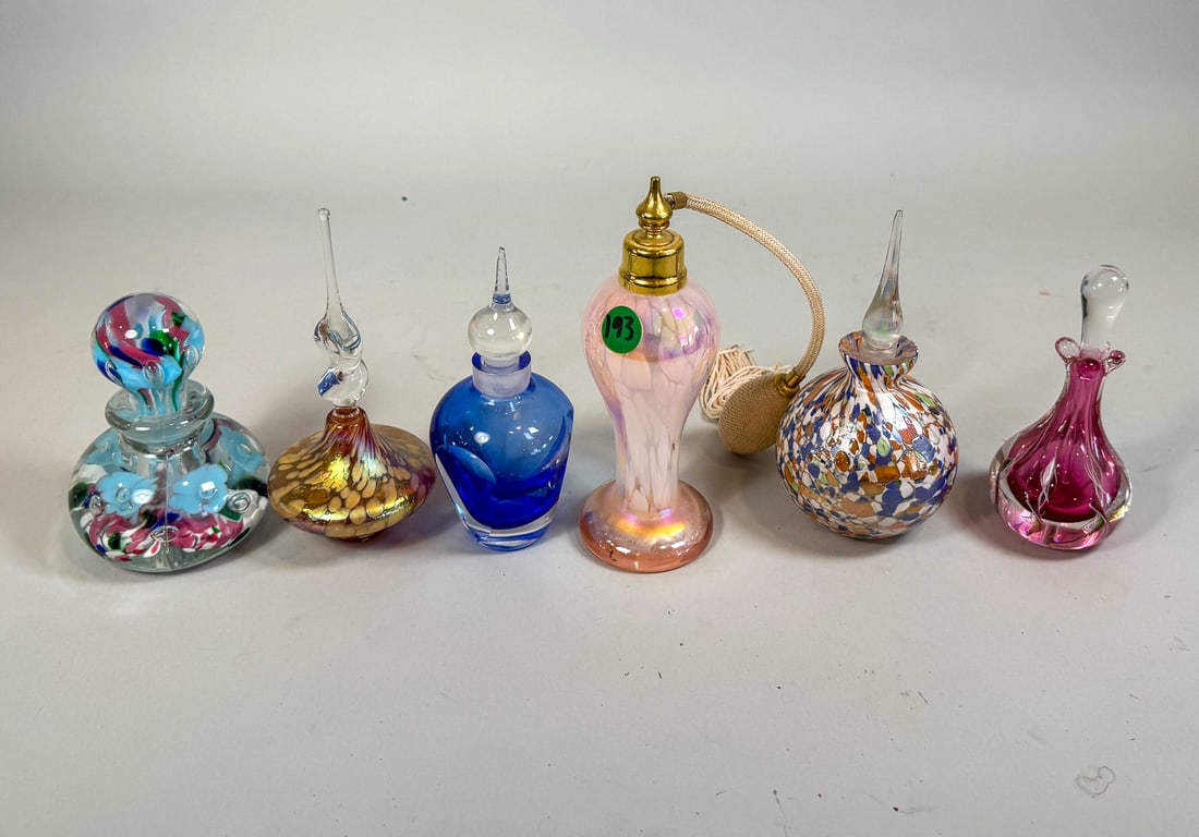 6 PERFUME BOTTLES, 7.5" AND SMALLER (1 of 10)