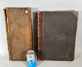 1850 LEDGER/DAYBOOK NORTHAMPTON, MA. 16.5" X 7.5" X 2.5"