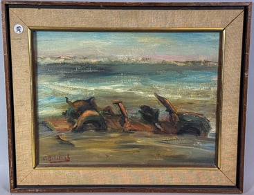 CHARLES BOHANNAH O/C PAINTING, 16.5" X 20.5" FRAMED AND 12" X 16" SIGHT