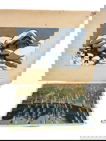 2 KIYOSHI SAITO SCREEN PRINTS, ONE PENCL SIGNED AND ONE SIGNED IN PLATE. 17.5" X 12" AND 15" X 10"