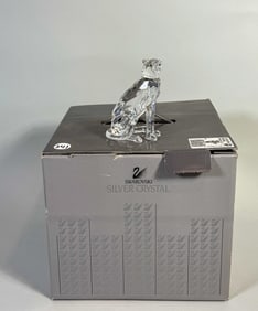SWAROVSKI  "PANTHER " CRYSTAL FIGURINE W/ BOX  4"t