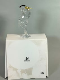 SWAROVSKI  "PELICAN " CRYSTAL FIGURINE W/ BOX 6X3