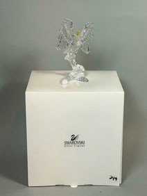 SWAROVSKI  "BALD EAGLE " CRYSTAL FIGURINE W/ BOX 5"T