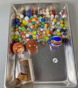 ANTIQUE MARBLE LOT 2" AND SMALLER