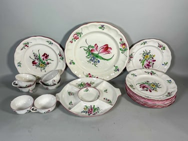 LOT OF LUNEVILLE DINNERWARE, 13" AND SMALLER