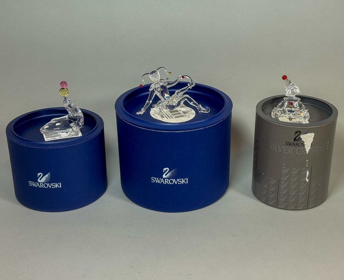 3 SWAROVSKI CRYSTAL FIGURES W/ BOXES, 4.5" AND SMALLER (1 of 5)