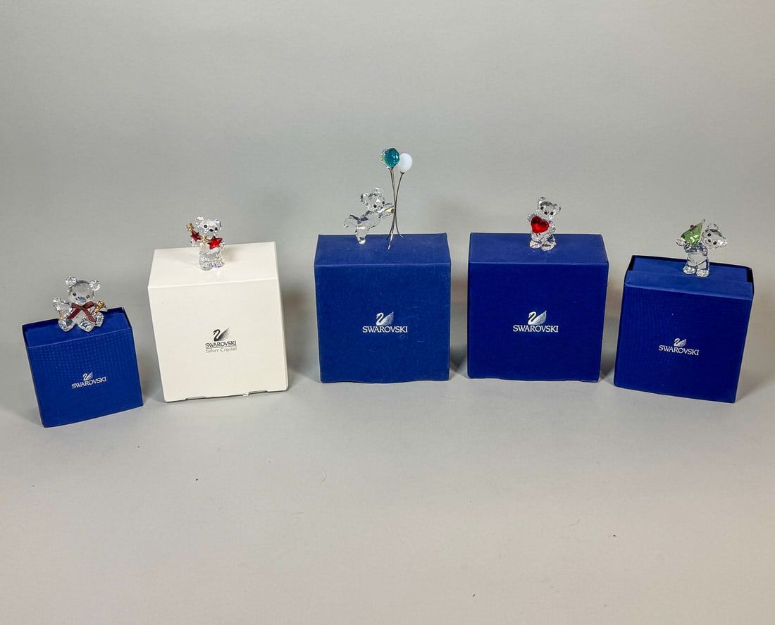5 SWAROVSKI CRYSTAL BEARS W/ BOXES, 3.5" AND SMALLER (1 of 8)