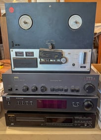NAD TUNER AND AMPLIFIER AND SONY REEL TO REEL