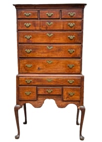 PERIOD CT RIVER VALLEY HIGHBOY, 37" X 22" X 72"