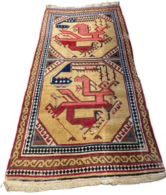 PERSIAN RUG, 113" X 56"