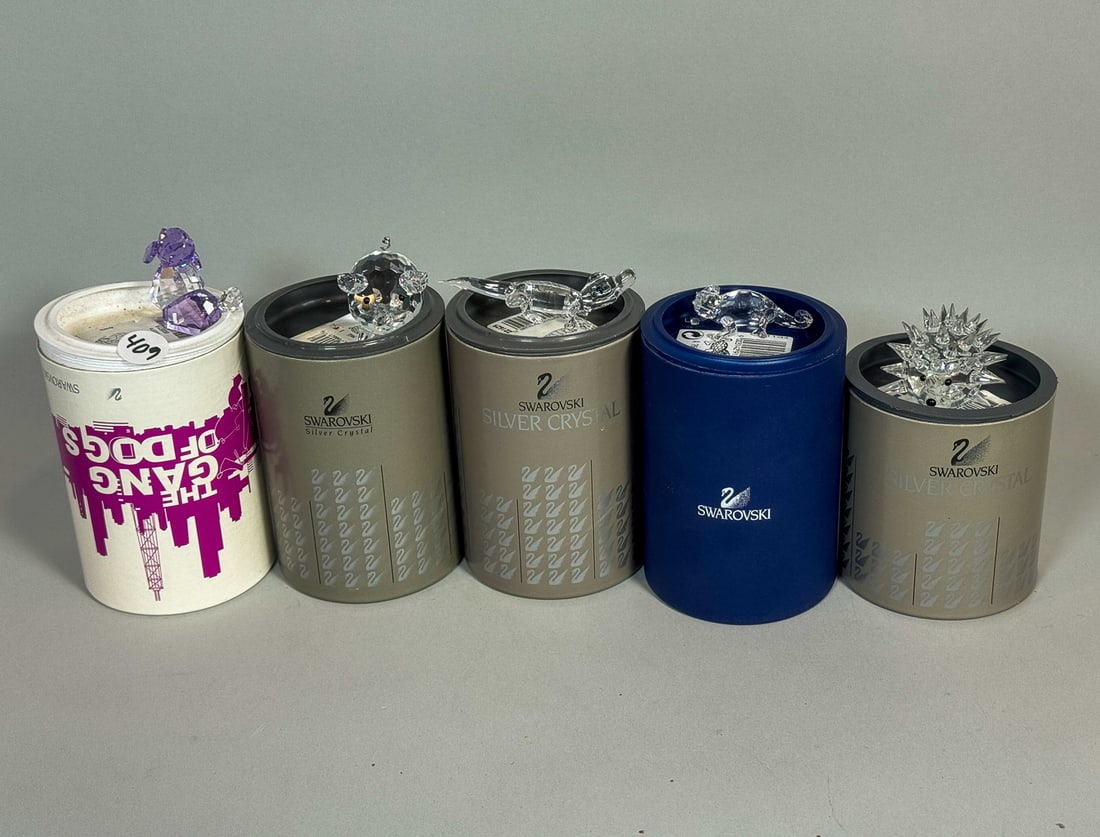 5 SWAROVSKI CRYSTAL ANIMALS, 3.5" AND SMALLER (1 of 4)