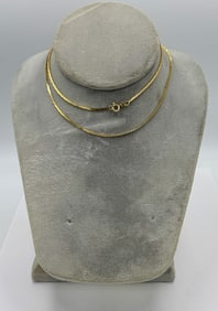 18K GOLD NECKLACE, 9.66 GRAMS