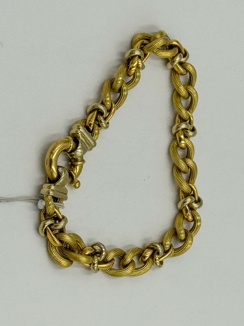18K GOLD BRACELET, 15.3 GRAMS (1 of 2)