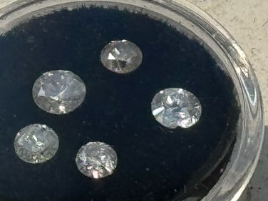 5 DIAMONDS RECLAIMED FROM JEWELRY, 1.975 CT TOTAL