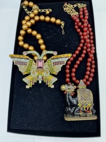 2 HEIDI DAUS NECKLACES