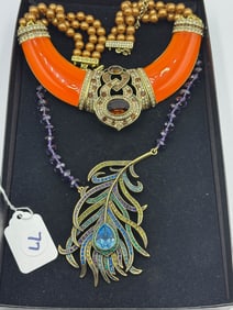 2 HEIDI DAUS NECKLACES