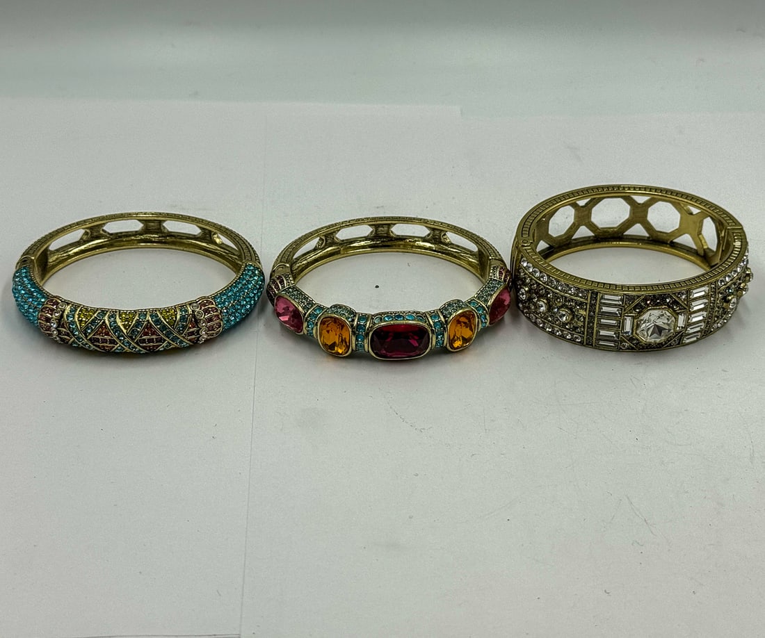 3 HEIDI DAUS BANGLES: 3 HEIDI DAUS BANGLES