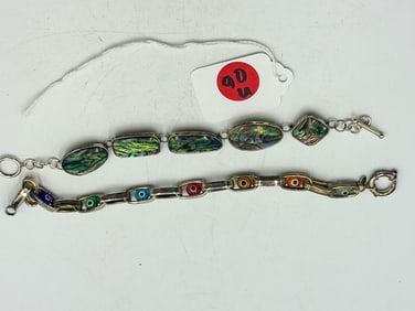 2 STERLING SILVER BRACELETS