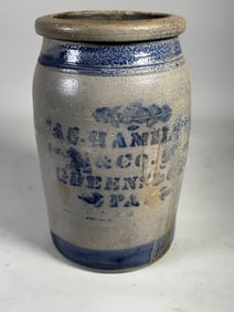 PENNSYLVANIA STONEWARE CROCK