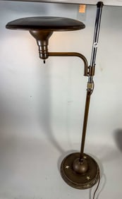 MID CENTURY MODERN BRIDGE LAMP, 38" X 16"