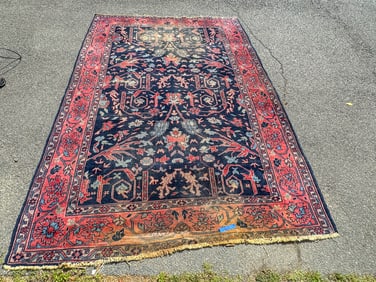 ANTIQUE LACE PERSIAN CARPET, 74" X 105"