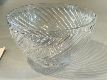LARGE FABERGE ATELIER BOWL IN ORIGINAL BOX, 10" X 6"