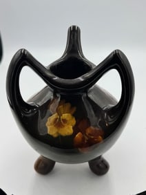 WELLER LOUWELSA VASE, 6" DIAMETER X 6" TALL