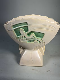 ROSEVILLE SILHOUETTE VASE, #783-7. 7" X 8"