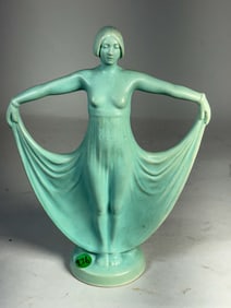 WELLER LAVONIA VASE, 11" X 9"