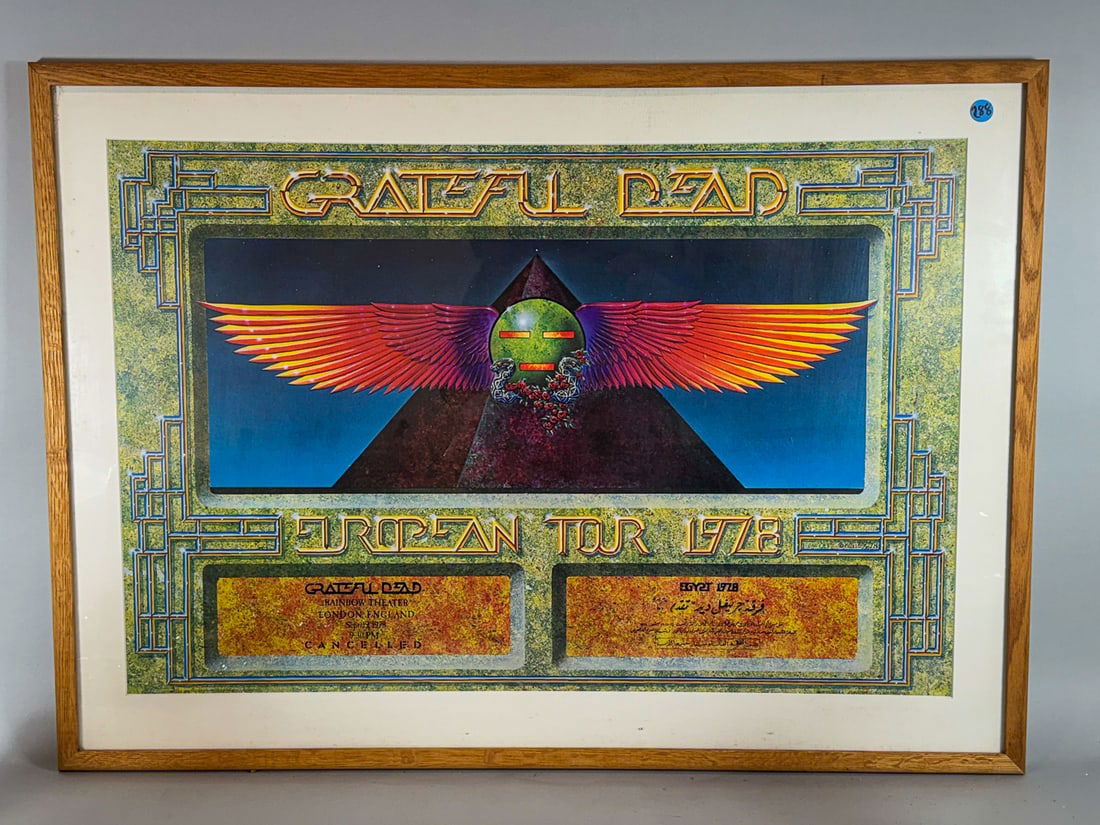 GRATEFUL DEAD 1978 CONCERT TOUR POSTER (1 of 5)