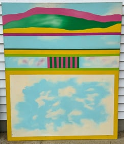 WILLIAM THAYER PAINTING, 50" X 60"