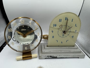 2 GENERAL ELECTRIC ART DECO CLOCKS