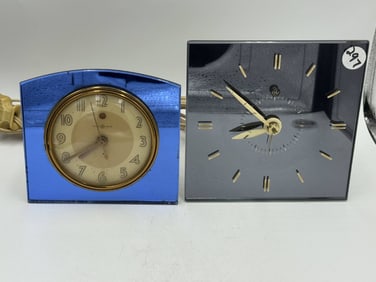 2 GENERAL ELECTRIC ART DECO CLOCKS