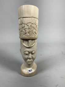 ANTIQUE AFRICAN CARVING, 11"