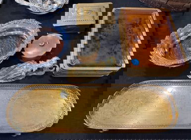 DECORATIVE BRASS, SILVERPLATE, ETC.
