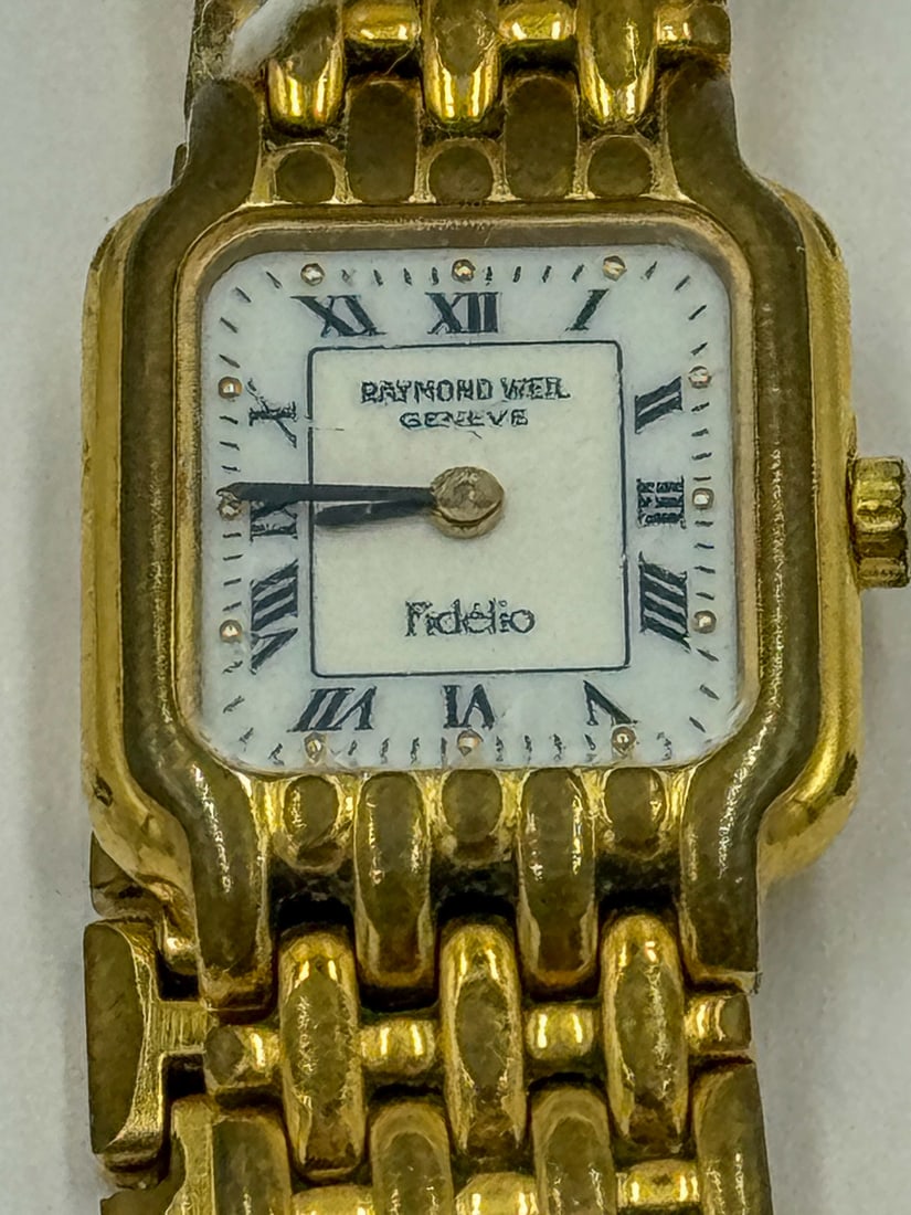 18K GOLD RAYMOND WEIL LADIES WRIST WATCH (1 of 3)