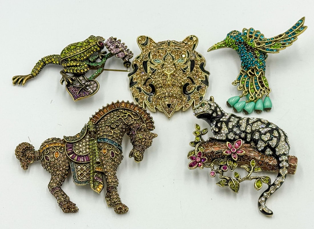 5 HEIDE DAUS ANIMAL PINS (1 of 3)