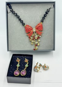 HEIDE DAUS SCARAB BRACELET AND RING LOT