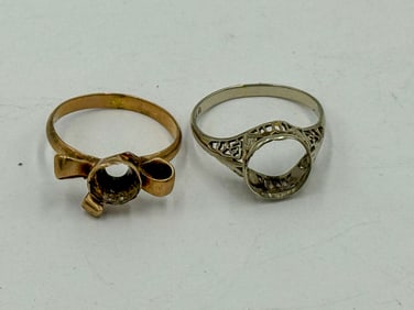 2 14K GOLD RINGS