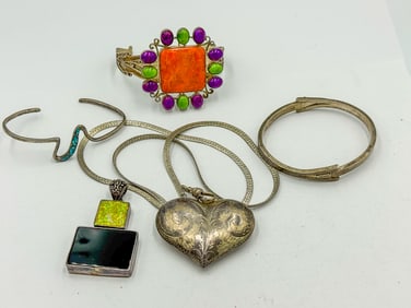 STERLING SILVER JEWELRY LOT