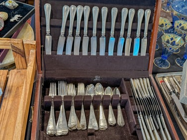 ONC STERLING SILVER FLATWARE, SERVICE FOR 12, 72 PIECES