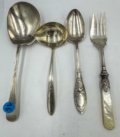 4 STERLING SILVER SERVING PIECES