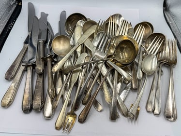 TRULE CASCADE STERLING SILVER FLATWARE SERVICE