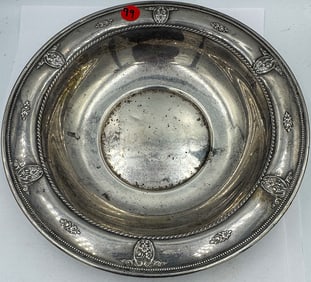 WALLACE STERLING SILVER ROSE POINT BOWL
