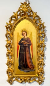 A FRA ANGELICO ITALIAN GRAND TOUR PAINTING 15.5" X 11.5"