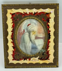 PORTRAIT MINIATURE SIGNED AND IN A PERIOD FRAME, 5.75" X 5" FRAMED AND 3.5" X 2.5" SIGHT