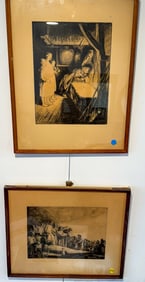 2 PRINTS, 1 LOUIS RAEMAEKERS AND 1 DUTCH "THAT ALL MAY BE FED"