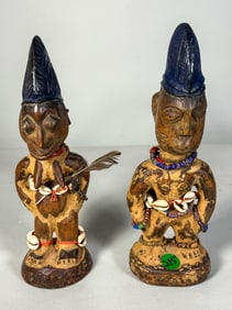 2 ERE IBEJE FIGURES, 8" TALL
