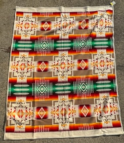 VINTAGE PENDLETON BEAVER STATE BLANKET, 61" X 78"